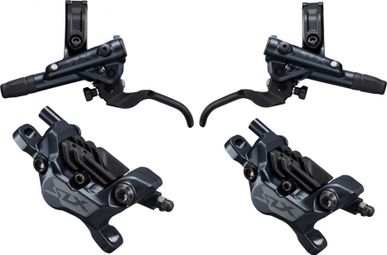 Pair of Brakes Shimano SLX M7120 4 Pistons R sine Ventil J-Kit (without disc) 170cm-95cm Black