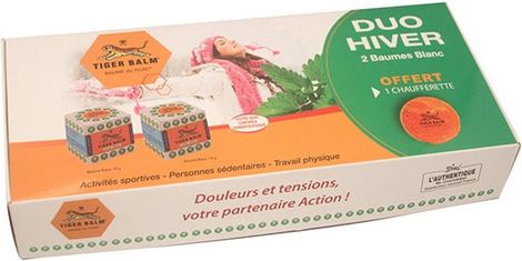 Duo-Set WINTER TIGERBALM 2 weiße Balsame 19 g + Wärmer