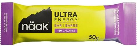 Barre énergétique Näak Ultra Energy Banane & Chocolat - 50g