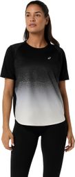 Maglia a maniche corte Asics Road Fade Nero/Bianco Donna