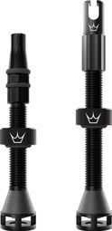 Peaty's Holeshot Fast Flow Tubeless-Ventile MX 42/60 mm Schwarz