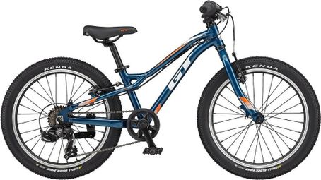 GT Somper Ace 7V 20'' 2022 Azul Teal Brillante Bicicleta de montaña semirrígida para niños de 6 a 8 años