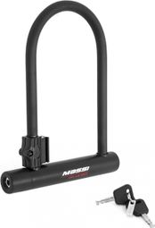 Massi Mammoth U-Lock Antifurto 180 x 245 x 12 mm Nero