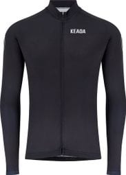 Maillot de cyclisme femme essentiel à manches longues - Noir