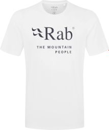 Herren Kurzarm T-Shirt Rab Stance Mountain Weiß