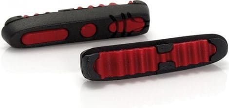 Xlc bs-x04 set de 4 patins de frein route 55mm noir/rouge