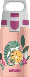 Botella de agua para niños Sigg 0.5L Shield One Flora Acero inoxidable