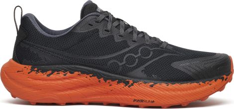 Saucony Ride TR3 trailschoenen voor heren, zwart/oranje