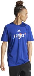 adidas Team France T-Shirt Blauw Heren