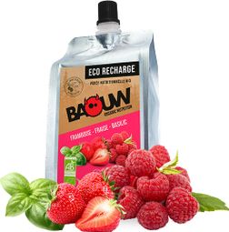 Eco-Recharge Puree Organic Baouw Raspberry-Strawberry-Basil 330g