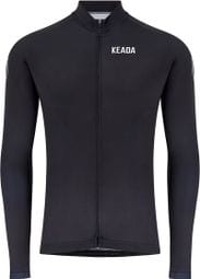 Maillot de cyclisme homme essentiel à manches longues - Noir