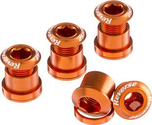 Kit de 4 Vis Cheminées Reverse 7 mm Orange