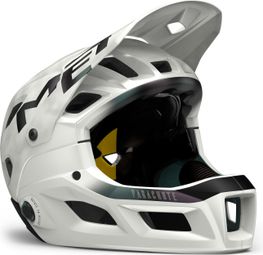 Casque avec Mentonnière Amovible MET Parachute MCR Mips Blanc Mat