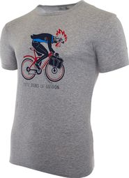 T-Shirt Manches Courtes LeBram X Sport d'Epoque T Tête dans le guidon Gris