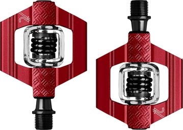 Paar Crankbrothers Candy 2 Pedale Rot