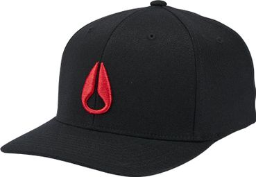 Nixon Deep Down FF Athletic Fit Unisex Cap Black/Red