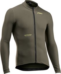 Heren Northwave Extreme Thermal Long Sleeve Jersey Groen