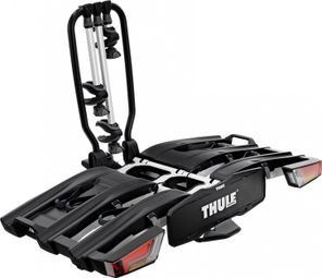 Thule EasyFold XT F Fix4Bike Fahrradträger für Anhängerkupplung 13-polig ? 3 Fahrräder (E-Bikes kompatibel) Schwarz Silber