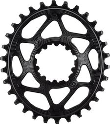 AbsoluteBlack Plato estrecho ancho ovalado Montaje directo Boost Sram 12V Negro