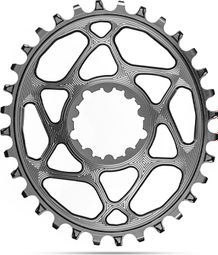 AbsoluteBlack Plato estrecho ancho ovalado Montaje directo Boost Sram 12V Gris