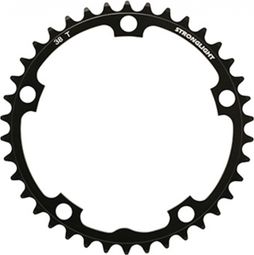PLATEAU ROUTE 5BRA D.130 STRONGLIGHT DURAL 38DTS INTERIEUR NOIR TYPE SHIMANO 8-9V.
