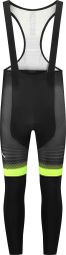 Cuissard Long à Bretelles avec Chamois Vélo Rogelli Stryde Homme Noir/Jaune Fluo