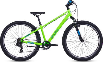 S’COOL Xroc pro  VTT enfant  7 vitesses  Vert néon/Bleu océan