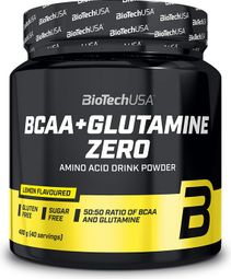 Bcaa + Glutamine Zero (480g) - Biotech Usa - Citron - Bcaa
