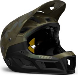 Casco MET Parachute MCR Mips con mentonera extraíble verde mate