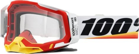 100% RACECRAFT 2 Goggle | Arsham Red | Clear Lenses