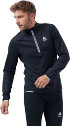 Odlo Zeroweight Ceramiwarm Reflecterende 1/2 Zip Sweater Zwart