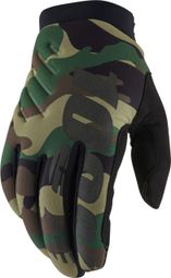 100% Brisker Camo / Negro Guantes largos