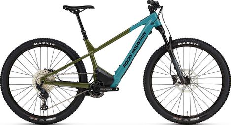 VTT Électrique Semi-Rigide Rocky Mountain Fusion Powerplay 30 Shimano Deore SLX 12V 480Wh 29'' Vert Bleu 2023