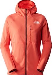 Forro polar con capucha para mujer The North Face Summit Futurefleece Full Zip Naranja