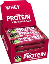 Boîte Protein Bar 20% (24x50g) - Go On Nutrition - Cranberry -  Barres Protéinées