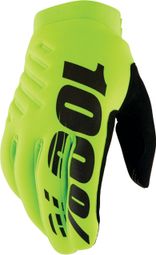 Gants Longs 100% Brisker Fluo Jaune