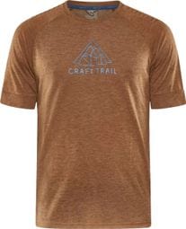Craft ADV Trail Wool Short Sleeve T-Shirt Brown