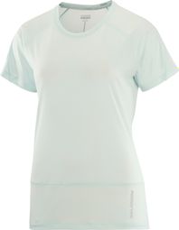 Salomon Cross Run Dames Technisch T-shirt Lichtgroen