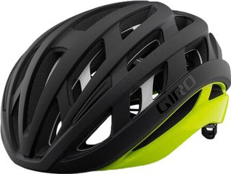 Giro Helios Sphärischer MIPS Straßenhelm Schwarz / Matt Fluo Gelb 2021