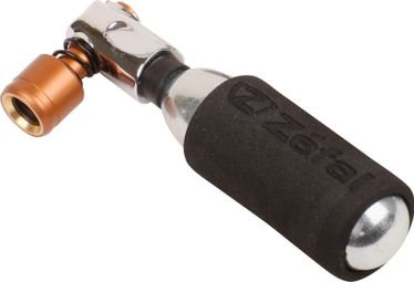 Zéfal EZ Big Shot Bronze Silver CO2 inflator + 16g CO2 cartridge