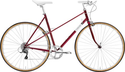 Vélo de Ville Creme Cycles Echo Mixte Uno City Shimano Claris 8V 700 mm Rouge 2023