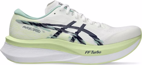 Asics Magic Speed 4 hardloopschoenen wit/groen voor heren