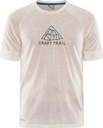 Camiseta de manga corta Craft ADV Trail Wool Blanca
