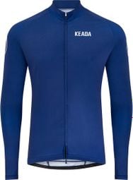 Maillot de cyclisme femme essentiel à manches longues - Marine