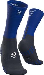 Calze compressive Compressport Mid Compression blu