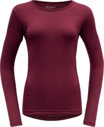 Devold Breeze Langarm Unterhemd Merino 150 Rot Damen