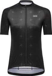 Maglia Gore Wear Daily a manica corta da donna nera/bianca