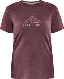 T-Shirt Manches Courtes Craft ADV Trail Wool Femme Blanc