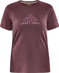 T-Shirt Manches Courtes Craft ADV Trail Wool Femme Blanc