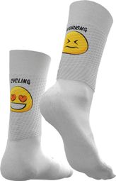 Chaussettes de Cyclisme Respirantes - Blanc / Working vs Cycling